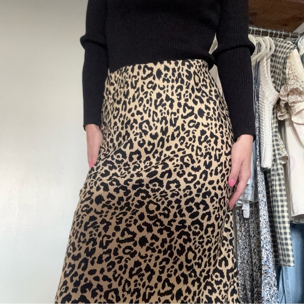 Leopard Print Women's Skirt